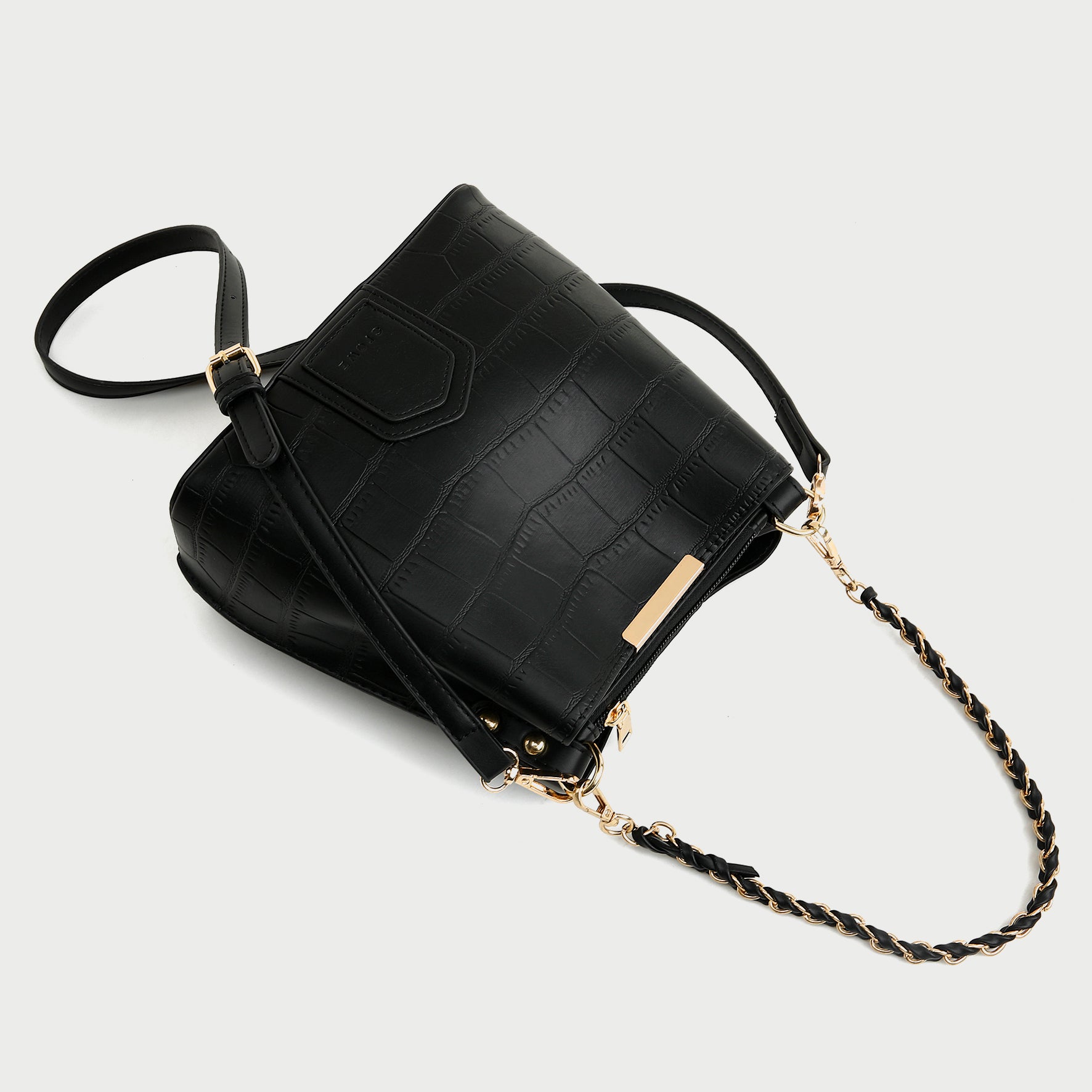 Twist mini smooth leather bucket bag – 10corsocomo