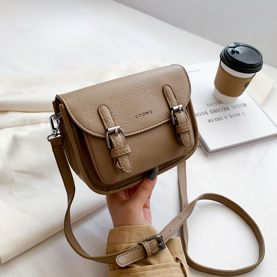 Double buckle satchel online bag