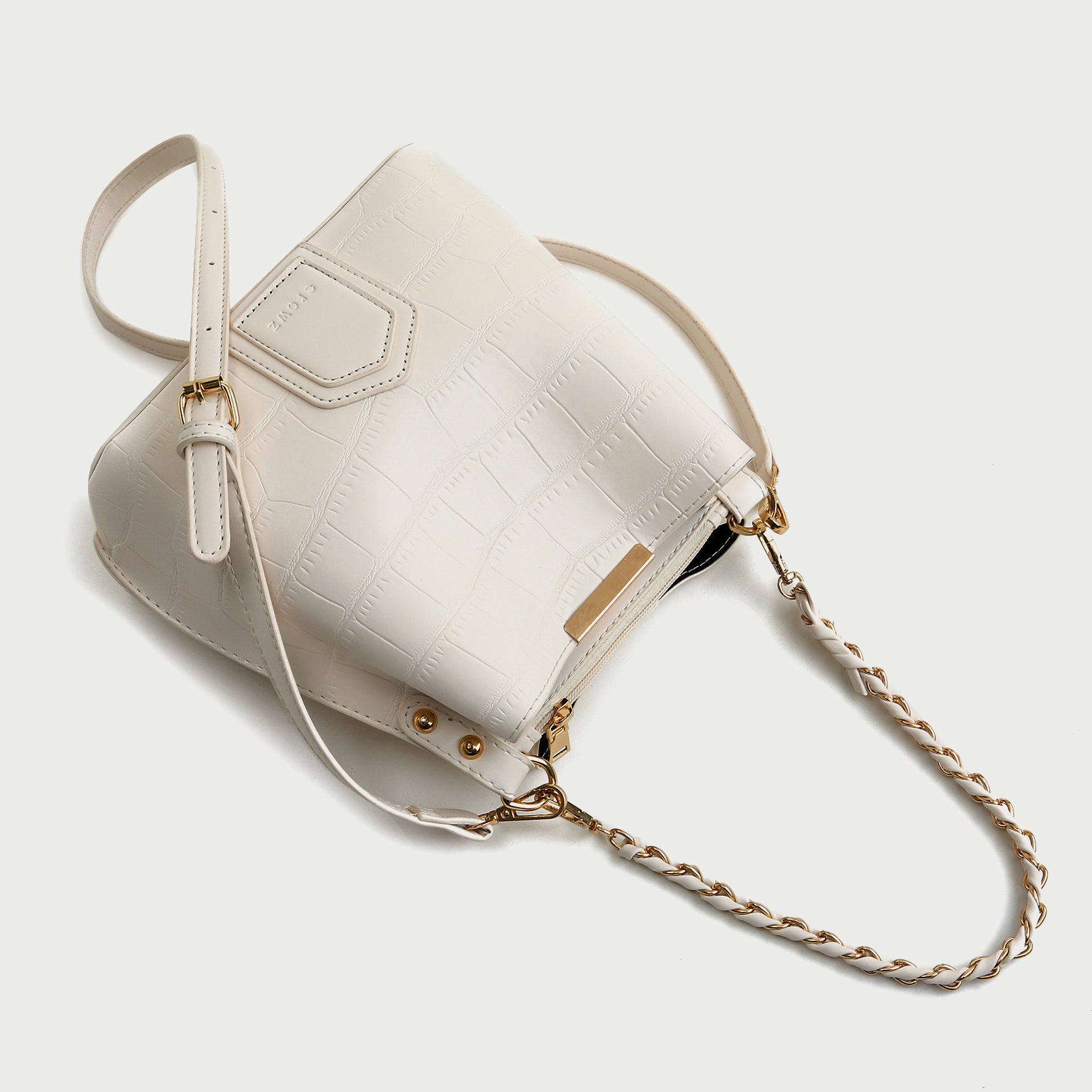 Twist mini smooth leather bucket bag – 10corsocomo